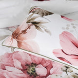 Bianca Eliana White Floral Printed Cotton Sateen Quilt Cover Set Super King V442-BCA-QUILTCS-ELIANA-WHITE-SK