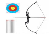 Everfit 55lbs Bow Arrow Set Recurve Takedown Archery Hunting for Beginner Red BS-AD55-RD