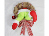 Christmas Thief Stolen Burlap Wreath Garland Home Ornament Party Decoration-40*50cm V1263-JX-1021
