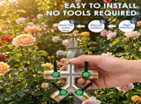 4-Way Brass Garden Hose Splitter, 3/4" NPT Threaded Water Connector, Hassle Free Installation for V1366-AZ2-W-15085