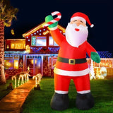 Jingle Jollys Christmas Inflatable Santa 3M Illuminated Decorations XMAS-INF-SMILSAN-10FT