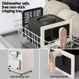 Devanti 6L Air Fryer Knob Control 1700W Cream AF-K-K-6L-CR