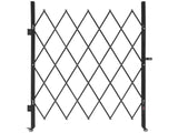 Single Folding Security Gate, Lockable Scissor Gate with 360 degree Swivel Casters, Outdoor V952-GZDZDAQM79483EIKM001V0