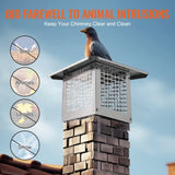 Chimney Cap 13 x 9 304Stainless Steel Fireplace Flue Caps Cover Mesh V952-BXGFXPDYDGYS7SWWCV0