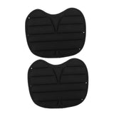2 Pcs Outdoor Kayak Seat Kayak Cushion 38.00X30.00X1.00CM Black V1369-AZ3-W-15792