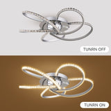 Irie Dimmable 5 Lights LED Ceiling Light - Chrome V558-LL002CL012CH