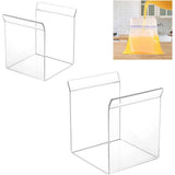 2 Pack Food Storage Bag Stand,Ziplock Bag Holder,Holder for Food Prep Bag,Baggy Rack Holder for Food V1192-AZ-W-17538