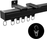 Ceiling Curtain Track,Curtain Track Wall Mounted,Ceiling Mount Rail Room Divider Tracks Extra Long V1258-DP02-C-2729