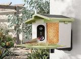 Smart Bird Feeder with 2K-4K Ultra HD AI Bird Recognition, Solar-Powered Outdoor Camera Feeder for V1341-ZY-PMMZGZ8P-4K-GREEN
