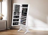 Levede Mirror Jewellery Cabinet Makeup JB1002-WH