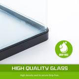 Aquarium Curved Glass RGB LED Fish Tank Set Filter Pump 52L V274-AQ-FT52L-BK