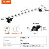 Roof Rack Cross Bars, Aluminum Roof Rack Crossbars, Fit Raised Side Rail with Gap, 90 kg Load V952-CDHGJTYKTYKCPRACFV0