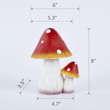 Mushroom Decor Fairy Garden Accessories - Outdoor Garden Decor Mushrooms Ornament for Garden V1192-AZ-W-11623