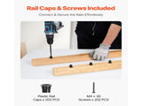 Staircase Balusters 101 Pack, 660 mm Aluminum Stair Balusters, 19 mm Water-Proof Round Metal Spindle V952-YXKLGZL101G2OOT2PV0