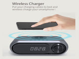 Bluetooth Speaker with 15W Wireless Charger Digital Alarm Clocks FM Radio Music Player V462-MD-181-02