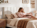 Artiss Bed Head Headboard Queen Linen 153CM - Beige BED-HEAD-VELA-Q-BG