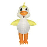 Yellow Duck Cartoon Costumes Air Model Inflatable Costume Funny Dress Up Props Halloween Party V1263-JX-7955
