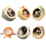 Warm Cozy Pet Bed Non Slip Bottom Cat House Cushion Removable and Washable Pet Sleeping Nest Bed V1294-YM0523-10320242