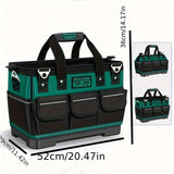 Tool Storage Bag Oxford Cloth Tool Bag Multifunctional Tool Organizer Durable - black - green - Size V1106-148-24319-BLA-REGULAR