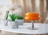 Glass Macaron Table Lamp Kids Bedside Lamp USB Three Color Dimmable Table Lamps for Bedroom Orange V1294-YM0901-3119240087911
