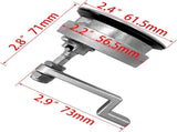 2Pcs Marine Grade Stainless Steel Floor Buckle Hatch Latch Flush Turning Lift Handle Recessed Pull V1259-DP01-A-1341