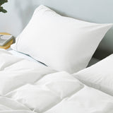 Royal Comfort Vintage Washed 100 % Cotton Quilt Cover Set Queen - White ABM-10002597