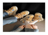 Amber Sneakers Vintage Unisex Shoes Couple Sneakers Classic Court Shoes - Caramel brown - Size V1102-M-SHOE-43521-CARA-8AU8EU41