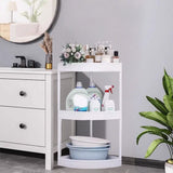 Corner Bathroom Counter Organizer, Vanity Organizer Corner Shelf, Skincare, Makeup Countertop V1369-AZ3-W-09524