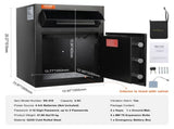 2.5 Cub Depository Safe, Deposit Safe with Drop Slot, Electronic Code Lock and 2 Emergency Keys, V952-LCSBXX25L000IZ30IV0