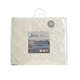 Jane Barrington Morris Light Cream Ultrasonic Embossed Lightly Quilted Reversible Coverlet Set Queen V442-IDC-COVERLETS-MORRIS-LIGHTCREAM-QS