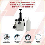 Bleed Tool Pressure 3 ltr Brake & Clutch Bleeding System Fluid Bleeder V63-838861