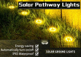 8 Pack LED Solar Pathway Lights Outdoor Solar Ground Lights V178-14728