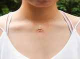 Gift Box - Aroma Necklace White Gold - Planet Plutonian Amethyst Purify Oil Blend V760-GBAJ - 8