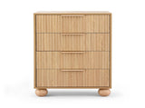 Artiss 4 Chest of Drawers Dresser Tallboy Pine FUR-Z-CDR-03-4D-WD-AB