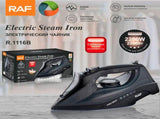 2200W Handheld Electric Steam Iron with Ceramic Soleplate, Continuous Steam and Vertical Ironing for V1341-ZY-7ENTP8F2-BLACK
