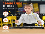 32 Note Glockenspiel Xylophone Bell Kit, Percussion Instrument with Mallets, Drum Sticks and V952-32YFZQWZJWLXWXEC2V0