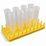 24Pcs 50Ml Large Floral Tubes with Rack Holder for Leaf, Stem and Flower Cutting V1369-AZ3-W-11532