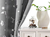 Blackout Curtains 51 x 53 inch Black Curtains Thermal Insulated Room Darkening Blackout Curtains For V1370-AZ4-12110