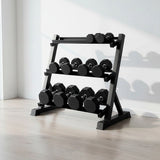Dumbbell Rack Storage Stand Hex Weight Heavy Duty 3 Tier Wide Home Gym Fitness V63-837171