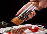 Retro wooden manual pepper grinder, large capacity, adjustable coarseness, ceramic core, no flavor V1385-HJYMJ-002