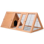 i.Pet Rabbit Hutch Chicken Coop 119cm x 51cm x 44cm Chicken Coop Large Run Wooden Cage Outdoor PET-GT-CAGE-R005