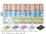 Solder Ring Wire Connectors Heat Shrink Butt Terminals Electrical Connector Kit - Multi - Size V1107-145-99083-MLT-500PCS