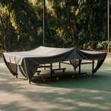 Premium Outdoor Ping Pong Table Cover Waterproof Sunproof Dustproof, Fits Standard Tables with V1341-ZY-NVW7PS4R-210D-BLACK