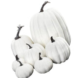 7pcs Simulated Pumpkin Glossy Paint Lightweight Creative Reusable Foam Pumpkin for Decoration Prop V1294-YM0901-3115240060515