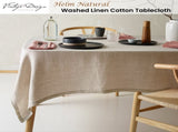 Vintage Design Homewares Helm Natural Washed Linen Cotton Tablecloth 180cm x 400cm V442-HIN-TABLEC-HELMLINENC400CM-NATURAL-RE