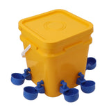 Automatic Chicken Waterer Cup with 12L Handheld Barrel Poultry Drinking Equipemnt for Goose Duck V1294-YM0706-3111230182715
