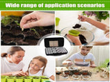 48 Slots Seed Storage Organizer with Seed Jars, Label Stickers and Funnel, Garden Seed Saving Box V1237-ZY-924-154