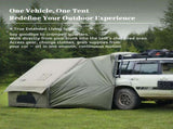Dark Green Inflatable Camping Tent with Canopy, Large 4-6 Person, Waterproof, Heavy Duty Cabin V1337-B0H36JXSMF