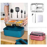 Lunch Box for Adults Portable Stainless Steel Self-Heating Lunch Insulation Student Lunch V1370-AZ4-18976