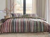 Bedding House Roman Multi Cotton Stripe Quilt Cover Set Queen V442-HIN-QUILTCS-ROMAN-MULTI-QS